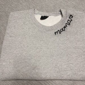 Hand Embroidered Mama Sweatshirt